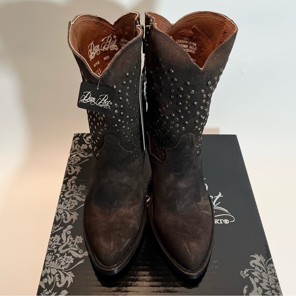 Dan Post Stud Boot NWT from Sundance Brown Size 8 - Picture 6 of 10